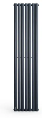 Produktbild von Blumfeldt Badheizkörper, Design Heizkörper Flach, Leiser Flachheizkörper Vertikal, Warmwasser-Röhrenheizungen, 1435W Heizkörper, Wandheizkörper für Badezimmer & Wohnzimmer