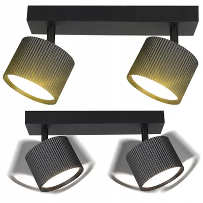 Obrázek produktu pro Stropní svítidlo MasterLED – GX53, 2 žárovky, černé, otočné – moderní LED stropní svítidlo do obývacího pokoje