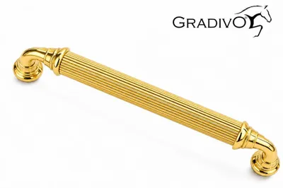 Produktbild von Möbelgriff Küchengriffe Schrankgriff Bügelgriff Schubladengriffe 918  -  Gold  192 mm