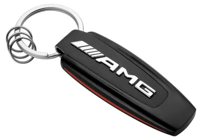 Produktbild von Mercedes-AMG Schlüsselanhänger mit AMG Schriftzug, silber