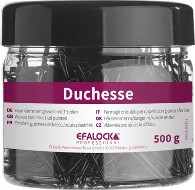 Produktbild von Efalock Duchesse Haarklemmen 7 cm schwarz 500 g