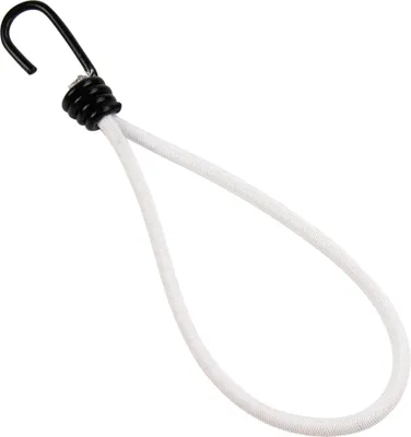 Produktbild von Spanner mit Edelstahlhaken 25cm elastisch weiß