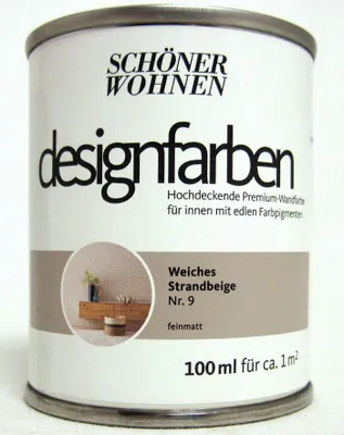 Produktbild von Designfarbe Weiches Strandbeige Nr.9 100 ml