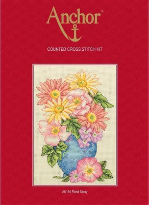 Produktbild von Anchor Kreuzstich-Set "Blumenspray", Zählmuster