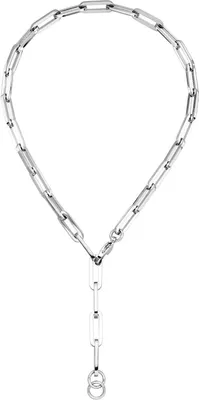 Produktbild von 7mm Y-Kette Collier Halskette Anker weit vierkant Kette aus Edelstahl 55cm