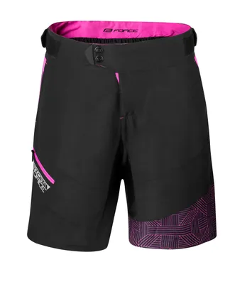 Produktbild von Force Storm Shorts Damen mit Innenfutter schwarz und pink größe S 900241-S