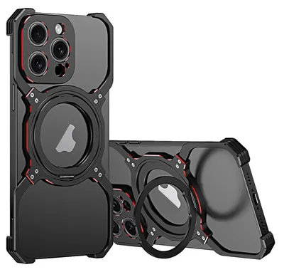 Obrázek produktu pro Pro Apple iPhone 15 Pro Luxury Frame Metal Magsafe Cover Design Black