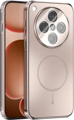 Produktbild von Matte PC TPU Hülle für Oppo Find X8s+ Magnetische Handyhülle mit Linsenabdeckung und Wärmeableitung Stoßstange Gold