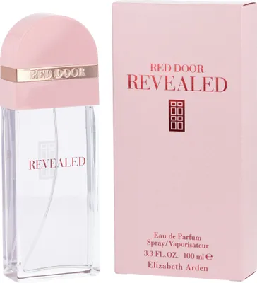 A perfume bottle and its packaging are displayed side-by-side against a white background.