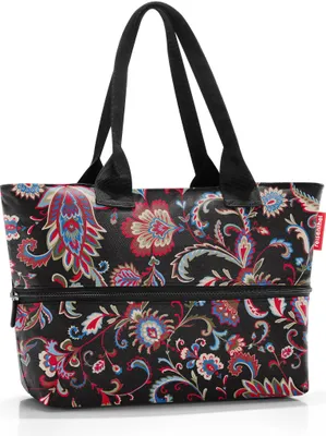 Produktbild von reisenthel shopper e1 paisley black - Großraumtasche - Platz für den kleinen und