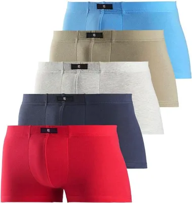 Produktbild von H.I.S. Hipster 5 er-Pack rot, marine, grau-meliert, khaki Größe 7 (XL)