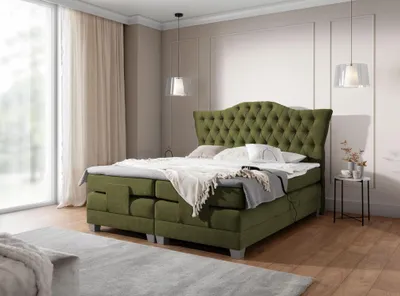 Produktbild von Elektrisch verstellbares Bett 160x200 RODIKA - grün + GRATIS Matratzenauflage