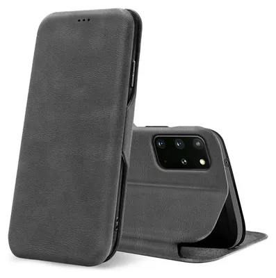 Immagine prodotto di Conie retro flip case per Samsung Galaxy S20 Plus cover portacarte protezione a tutto tondo in grigio