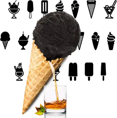 Produktbild von Whiskey Schwarzes Eispulver Vegan Zucker-, laktosefrei 333 g
