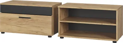 Produktbild von Wohnzimmerschränke Vicco Berno Goldkraft Eiche/Anthrazit 2 Teile, Model 55477