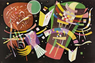 Produktbild von Wassily Kandinsky Kunstdruck Bild - Komposition X, 1939 (80 x 120 cm)