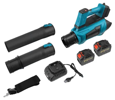 Obrázek produktu pro Foukač listí, maximální rychlost 250 MPH, bezdrátový design, modrý