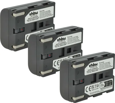 Produktbild von vhbw 3x Akku kompatibel mit Medion MD9021, MD9090, MD9069n, MD9069, MD9035n, MD9035, MD9021n Videokamera Camcorder (1200 mAh, 7,4 V, Li-Ion)