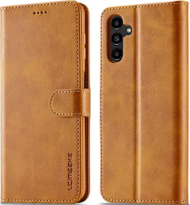 Produktbild von Hülle für Samsung Galaxy A16 5G/4G, Klapphüllen Brieftasche Leder Magnetverschluss Ständer Schutzhülle Gelb