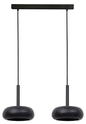 Image de Suspension OTTO noire 2xGX53x12W, céramique / plâtre, dimensions : 120x50x19 cm, IP20, Sigma Lighting