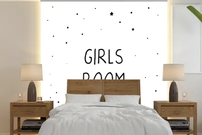 Produktbild von MuchoWow® Fototapete für Wohnzimmer oder Schlafzimmer Wandtapete Vinyl Motivtapete Zitate - Mädchenzimmer - Mädchen - Kind - Sprichwörter - 220x220 cm - Tapeten