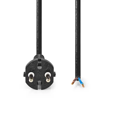 Obrázek produktu pro Dammsugare nätsladd | 10,0 m | CEE 7/17 | 250 V AC | 16 A | Svart | PVC