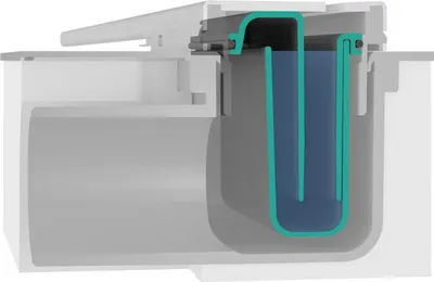 Productafbeelding van hansgrohe RainDrain Flex complete douchegootset, 120 cm, inkortbaar