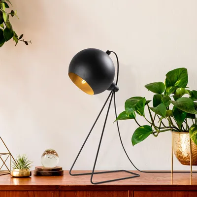 Produktbild von Opviq, Mixed- Mixed FLG, Schwarz, Schreibtischlampen, 28 x 15 x 45 cm, Metallkörper
