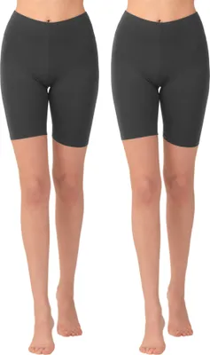Produktbild von Leggings Kurz Radler aus atmungsaktiver Viskose Grau, Gr. 40/42, 2er