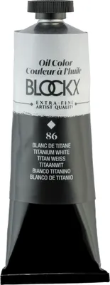 Immagine prodotto di Blockx pittura ad olio, bianco titanio - Tubo 60ml - Bianco titanio 214086BXC