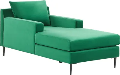 Obrázek produktu pro BELIANI Lenoška zelená sametové čalounění područky zádová opěrka moderní design symetrická