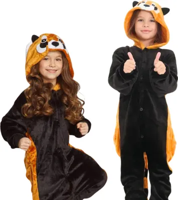 Produktbild von Pyjama Onesie Kigurumi Kostüm für Kinder Panda 140