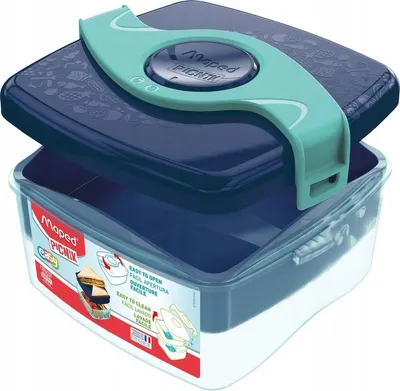 Obrázek produktu pro Maped 870104 Maped PICNIK box na svačinu ORIGINS LUNCH-BOX, 1,4 l, modrý/tyrkysový