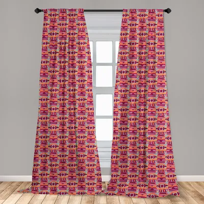 Obrázok produktu pre Abakuhaus, záclony, farebné bohémske série, sada pozostávajúca z 2 kusov, 150 x 175 cm