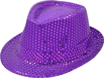 Produktbild von Paillettenhut lila
