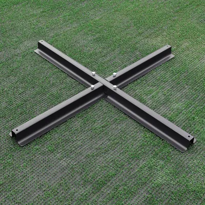Produktbild von Livingandhome Kreuzfuß für Garten & Terrasse – Sichere Basis bei Wind und Wetter