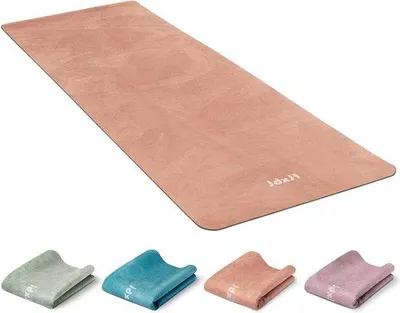 Produktbild von Famanu Yogamat mit Luxus-Oberfläche - Dünn, Leicht, Faltbar und Waschbar