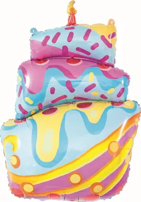 Zdjęcie produktu dla Balon foliowy TORT Z LUKREM, 77 cm