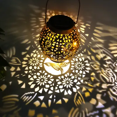 Produktbild von Terrasse Rasen sphaerische Skelett Projektionslampe Metall Schmetterling Libelle Kolibri Lichter