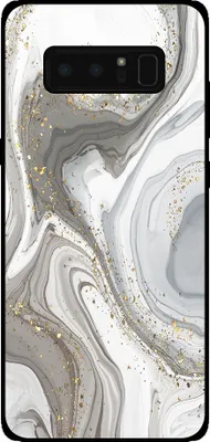 Produktbild von Smartphonica Telefon Fall geeignet für Samsung Galaxy Note 8 mit Marmor-Druck - TPU zurück Abdeckung Fall Marmor-Design - Silber