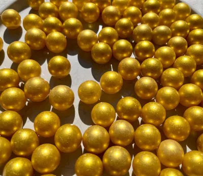 Produktbild von 150 Stück goldene Glasmurmeln Ø 16 mm – Glaskugeln Murmel Set Gold – für Murmelspiel, Murmelbahn, Deko, Vase & Basteln