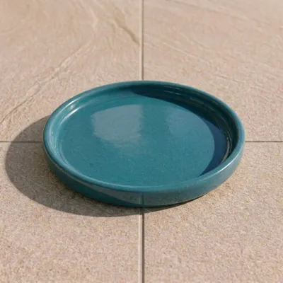 Zdjęcie produktu dla Podstawka pod doniczkę ceramiczna Provencelia Petrol, Ø20 cm x H5 cm, mrozoodporna