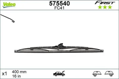 Produktbild von VALEO FIRST Scheibenwischer Wischblatt passend für MERCEDES-BENZ E-Klasse Limousine (W211) 400mm