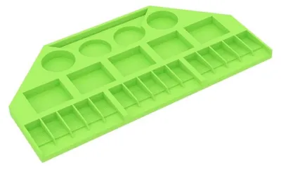 Obrázok produktu pre Organizér na figúrky pre hru Catan: The Game, červený – plastový organizér