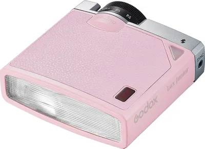Obrázek produktu pro Godox Lux Junior Retro Camera Flash GN12 6000K Barevná teplota Automatický a manuální režim 1/1-1/64 Výkon blesku 28 mm Ohnisková vzdálenost Náhrada pro fotoaparáty Canon Nikon Sony Fuji Olympus Hot Shoe