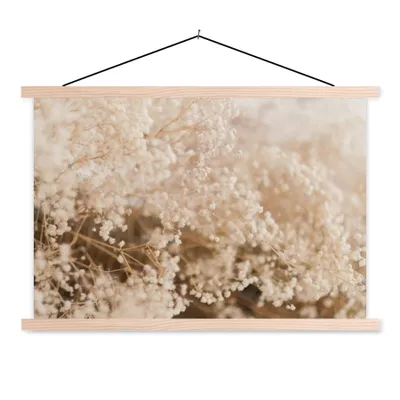 Produktbild von MuchoWow® Textilposter Pampasgras - Pflanze - Natur 60x40 cm mit holzfarbenen Rahmen - Bilder