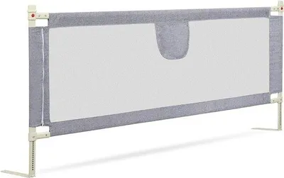 Produktbild von Famanu Bettgitter 180 cm - Verstellbar und Einfach zu Montieren