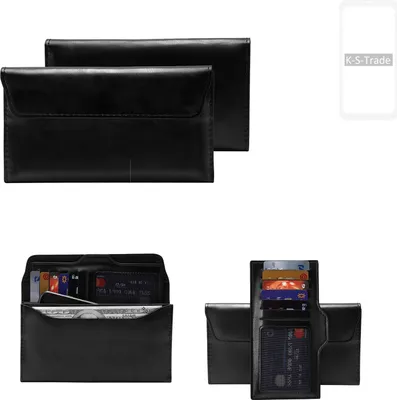 Produktbild von K-S-Trade Handy Hülle kompatibel mit OnePlus OnePlus 8 Schutz Hülle Tasche Schutz Case Handytasche Kunstleder schwarz, 1x