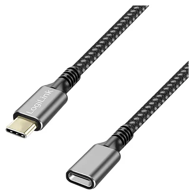 Obrázek produktu pro LogiLink CUA0109, 2 m, USB C, USB C, USB 3.2 Gen 1 (3.1 Gen 1), 5 Gbit/s, Černá, Šedá