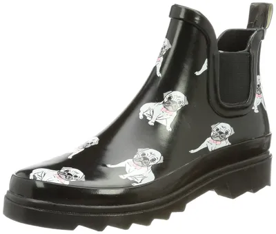 Produktbild von Beck Damen Möpse Gummistiefel, Schwarz, 36 EU